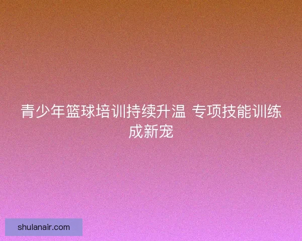 青少年篮球培训持续升温 专项技能训练成新宠