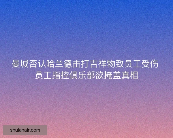曼城否认哈兰德击打吉祥物致员工受伤 员工指控俱乐部欲掩盖真相